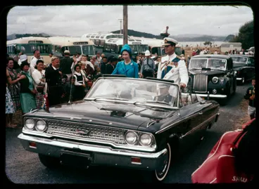 Queen Elizabeth II at Waitangi, 1963 Image: Queen Elizabeth II at Waitangi, 1963