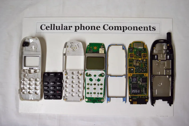 Mobile Phone Components (sectionalised)