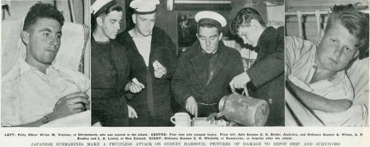 Australian sailors who survived the Japanese submarine attack