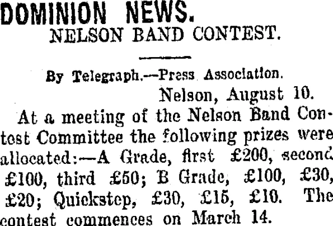 DOMINION NEWS. (Taranaki Daily News 11-8-1920)