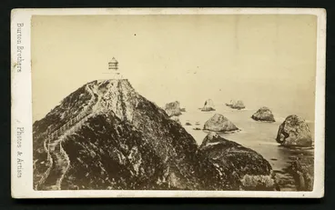 Image: Burton Brothers (Dunedin) fl 1868-1896 :Picture of Nuggets lighthouse