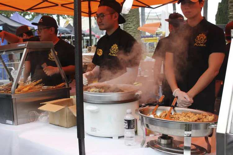 Food stall, Auckland Lantern Festival