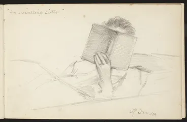 Image: Hill, Mabel 1872-1956 :An unwilling sitter. 29th Jan [18]94