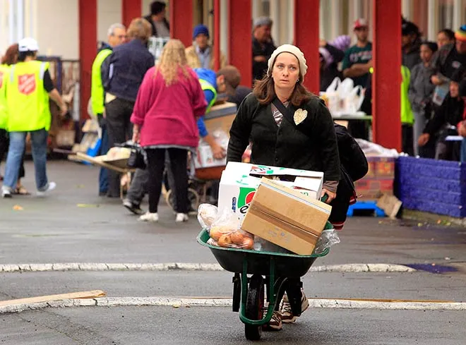 Taking supplies home