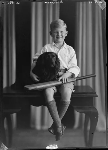Image: Stevens, Boy & Dog