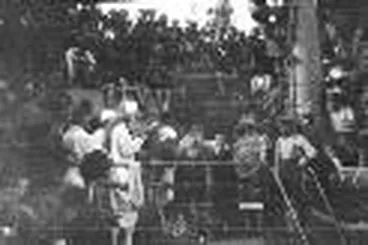 Image: Crossing the line, probably crossing the Equator ceremony on WW1 New Zealand troopship on route to Europe [picture] /