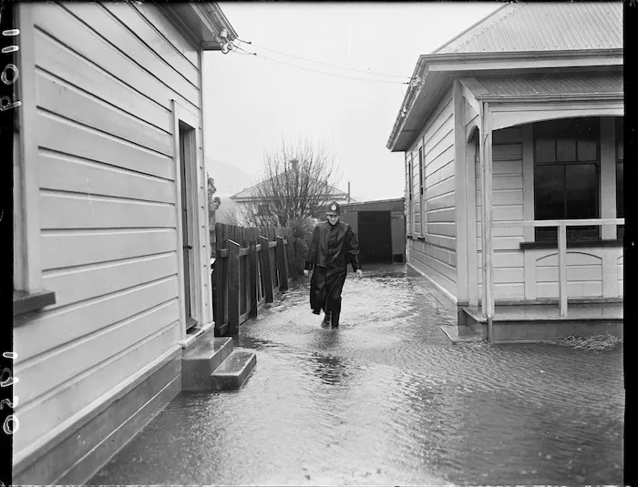 Petone Police Station flooded