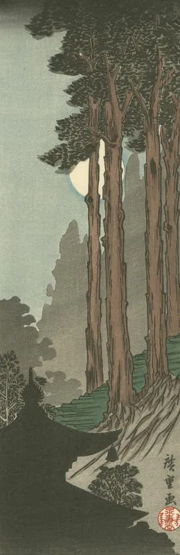 Moon in Forest