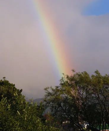 Image: rainbow over Levin