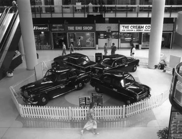 Image: Maidstone Mall display; police cars.