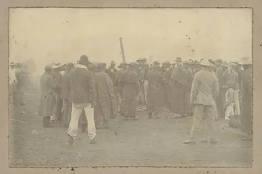 Image: Maori civilians laying down arms