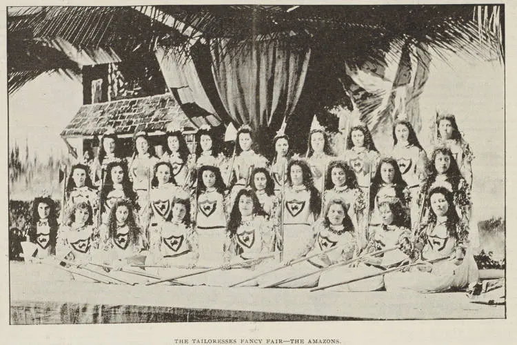 The Tailoresses fancy fair - the Amazons