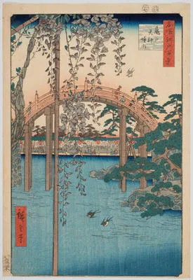 Kameido Tenjin keidai (Inside Kameido Tenjin Shrine)