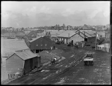 Image: The waterfront at Mechanics Bay, Parnell, 1912