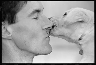 Image: An abandoned puppy at the SPCA - Photograph taken by William West