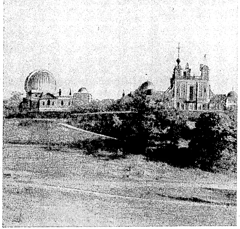 GREENWICH. OBSERVATORY IN 1907.—jfTroiii Bryant's "History of Astronomy." (Evening Post, 15 May 1931)