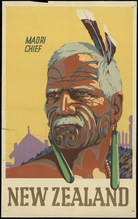 [New Zealand Government Tourist Department] :Maori chief. New Zealand [1930-1940s]