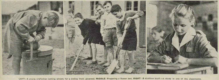Polish children in their camp at Pahiatua