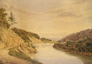 Image: Smith, William Mein 1799-1869 :Hutt Valley, 1st Gorge Looking South. 1851