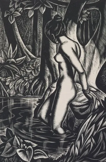 Image: Laotian bather