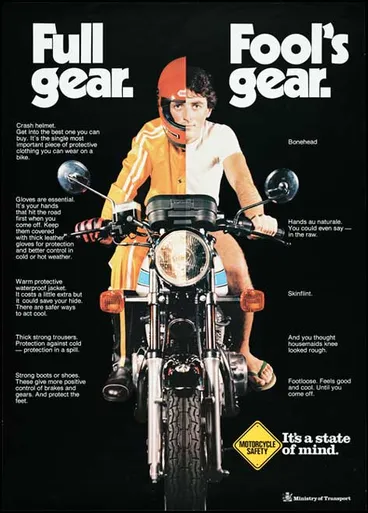 Image: Motorcycle safety gear