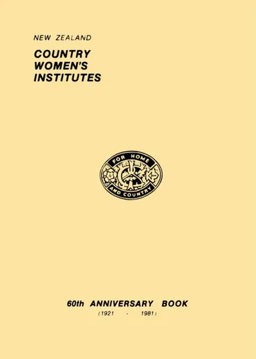 Image: New Zealand Country Women’s Institutes Excerpt
