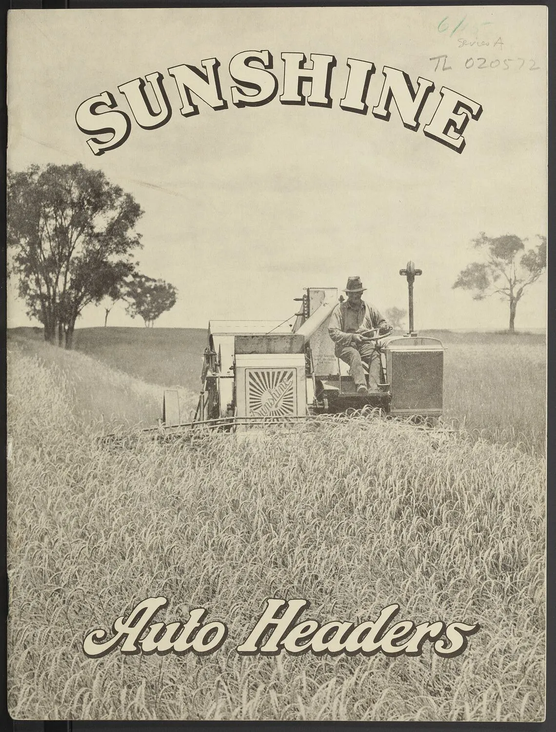 Publicity Brochure - H.V. McKay Massey Harris, 'Sunshine Auto Headers', Sunshine, Victoria, 1934