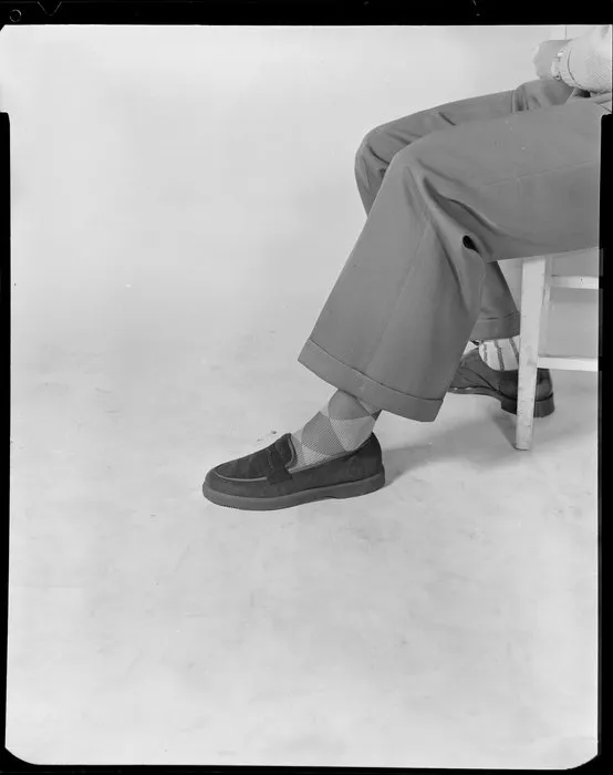 Man modelling shoes