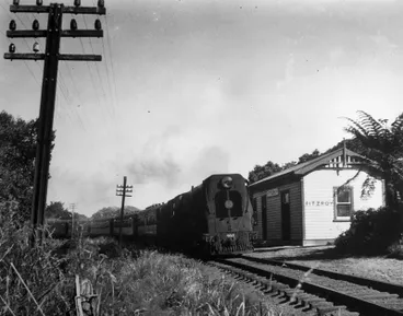 Image: "Fitzroy Railway station with locomotive K 935 train."