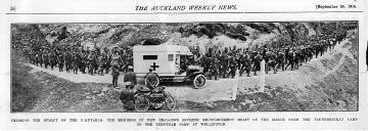 Image: Seventh Reinforcement marching over the Rimutaka Hill : digital image