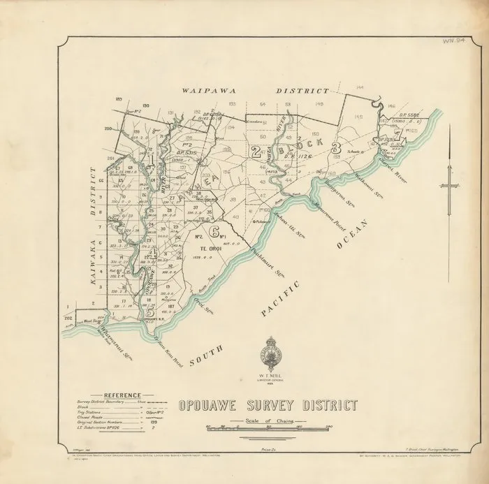 Opouawe Survey District [electronic resource] / S.H. Wogan.