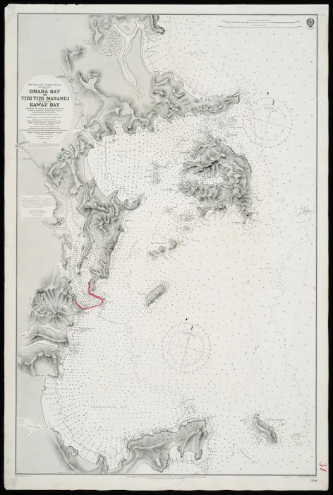 Omaha Bay to Tiri-Tiri Matangi including Kawau Bay / / surveyed by Captain W. Pudsey Dawson ... 1904-5.
