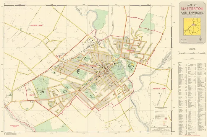 Map of Masterton and environs.