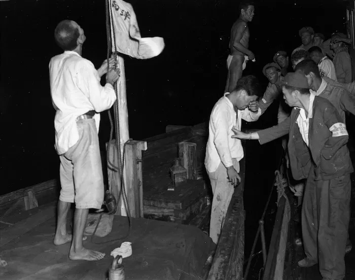 Apprehended Japanese skipper in tears