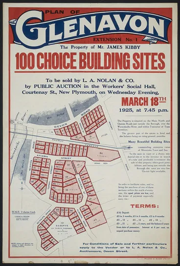 Image: Plan of Glenavon [poster]