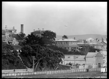 Image: Houses on Jermyn Street, Auckland Central, 1900