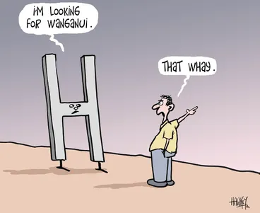 Image: "I'm looking for Wanganui" "That way" 31 March 2009