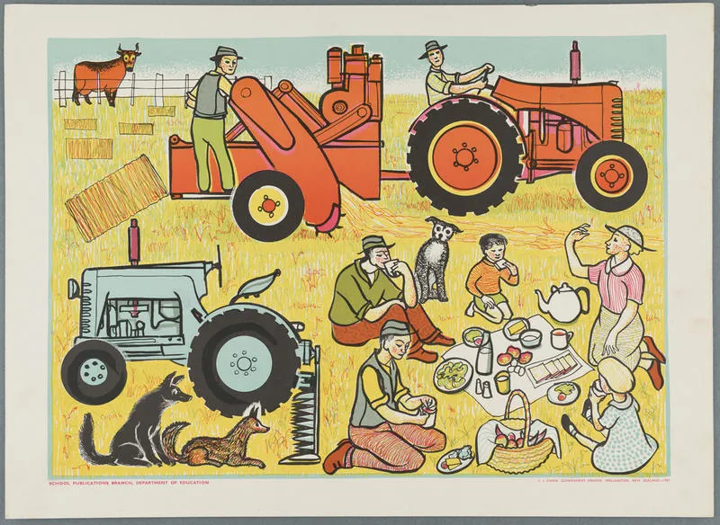 Picnic at haymaking [poster]