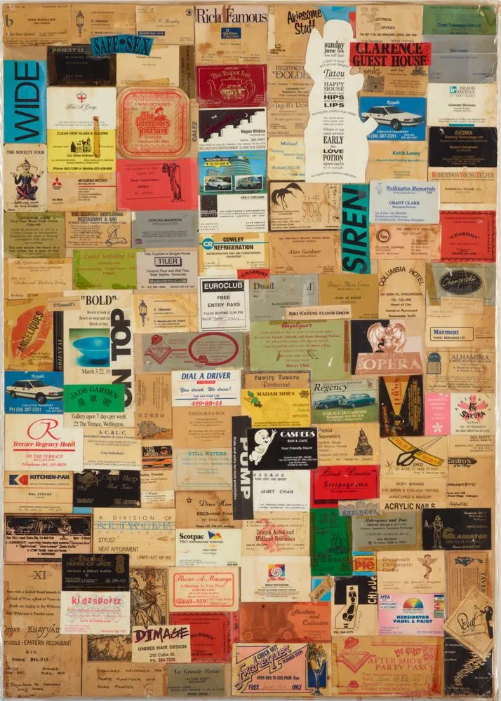 Collage of business cards