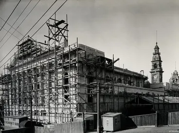 Image: Construction of Dunedin Town Hall