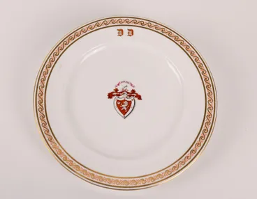 Image: Plate with Dunbar family crest