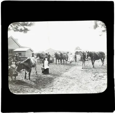 Image: Country settlers' farm yard