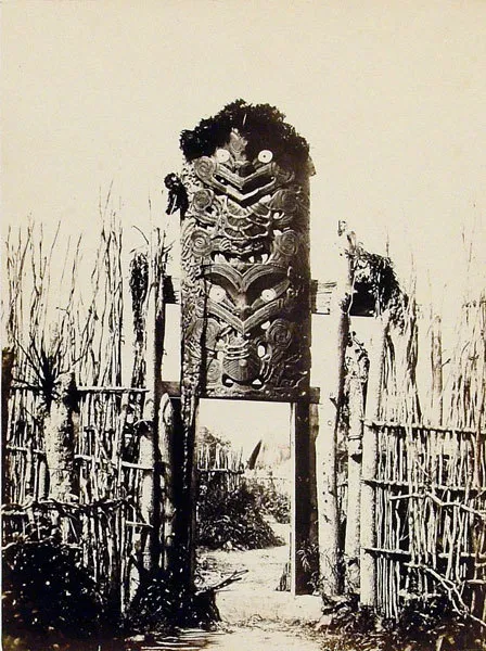 Waharoa or gateway, Maketu.