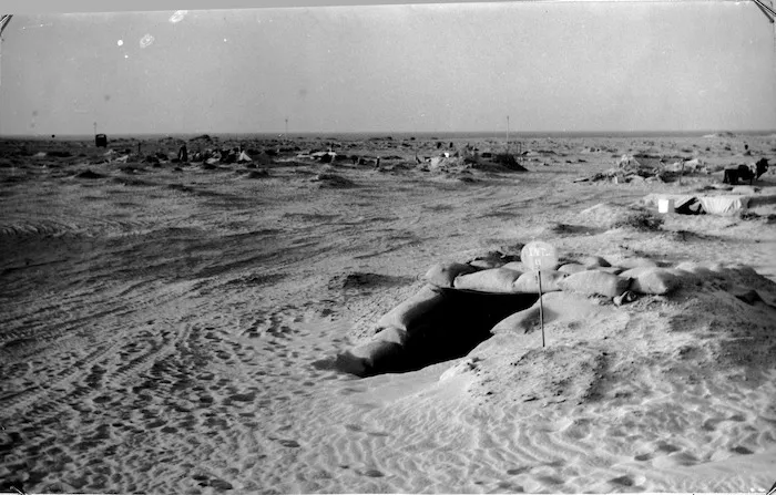 Howard Karl Kippenberger's dug-out HQ at Baggush, Egypt