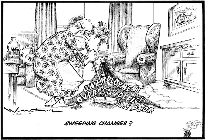 Wrathall, Bill, 1931-1995 :Sweeping changes? N Z Truth, 1975.