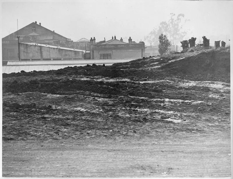 Garden Place hill excavation