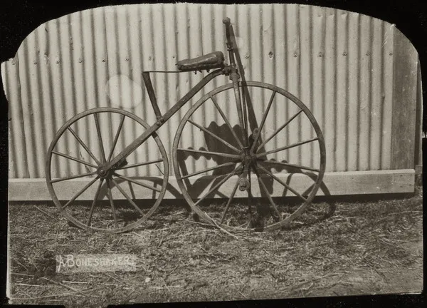 A boneshaker bicycle