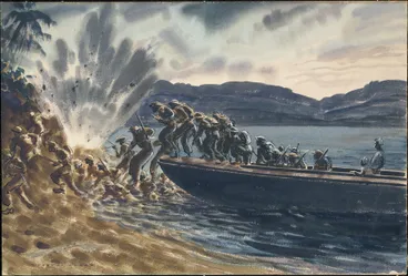 Image: Practice landing, New Caledonia