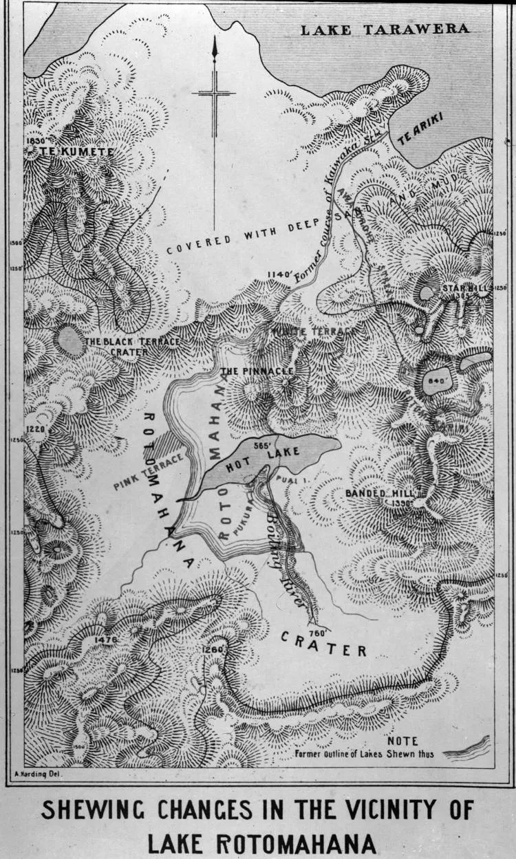 Map of the Rotomahana Basin