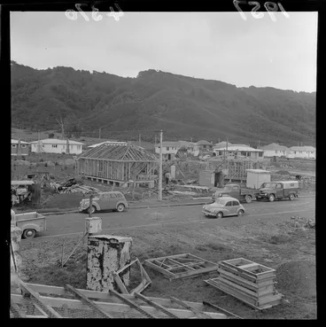 Image: House construction for a 'parade of homes' at Wainuiomata